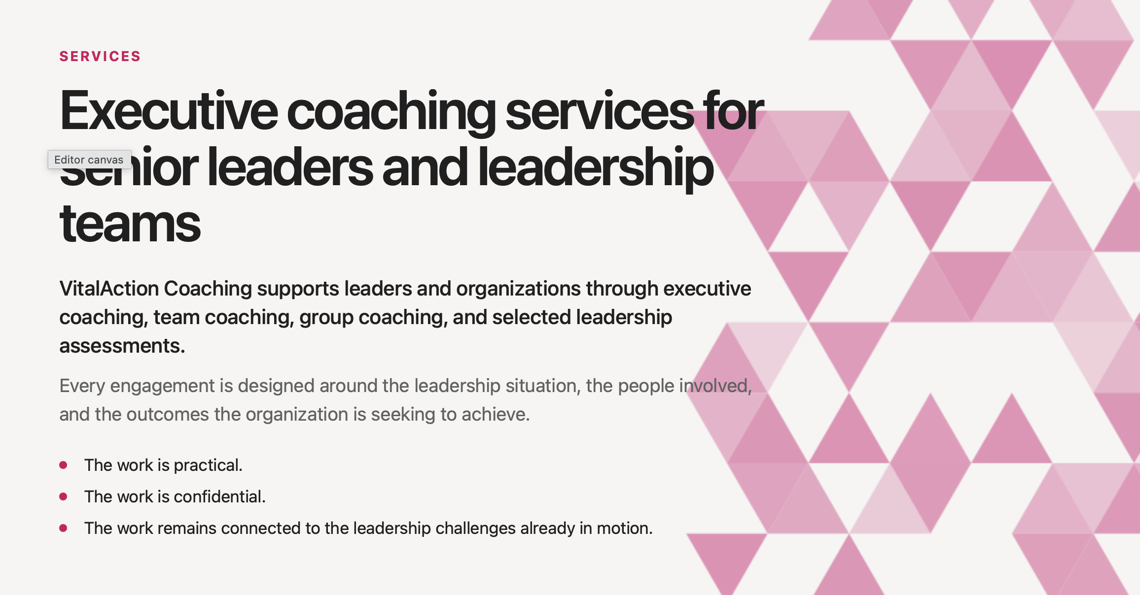 Executive Coaching Services for Senior Leaders